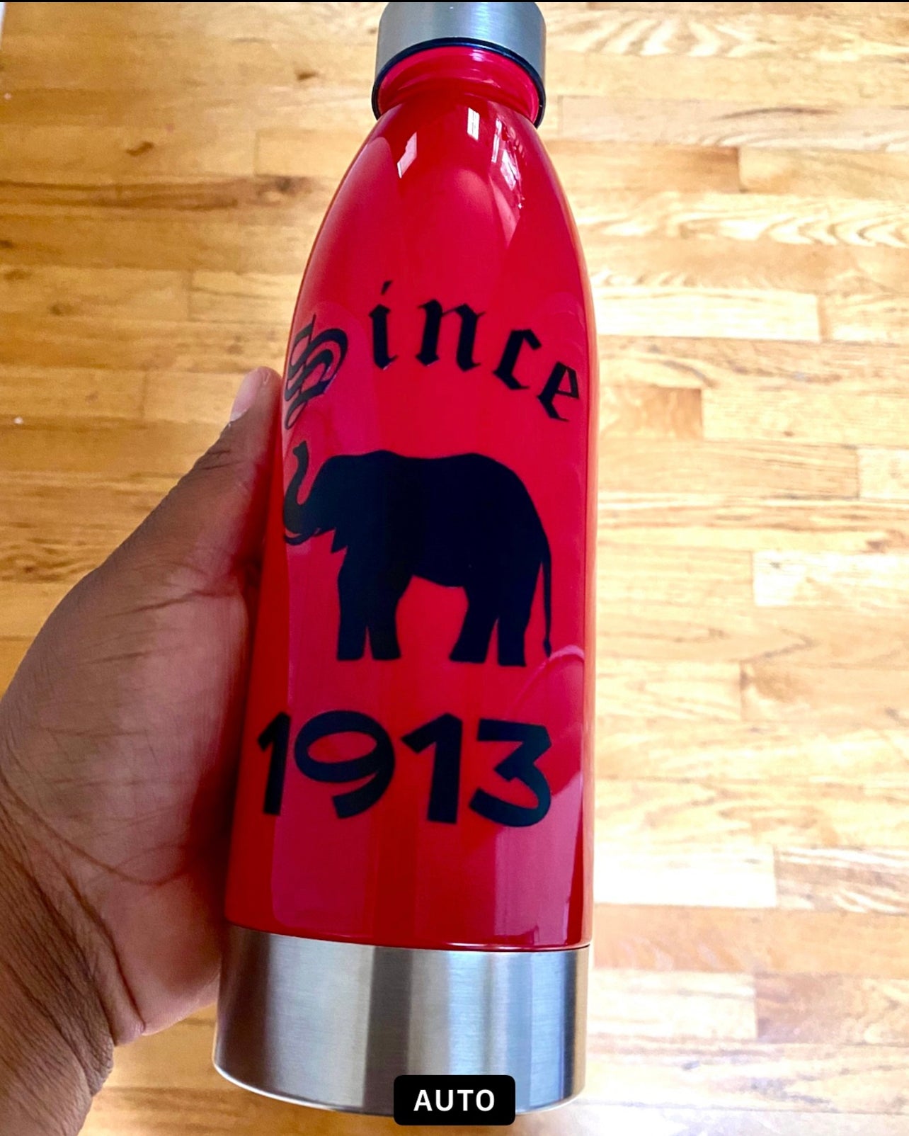 Elephant Trunk Up water bottle